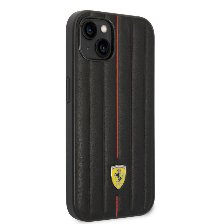 Ferrari Apple iPhone 14 Pro Max TPU Beschermend Backcover hoesje - Zwart