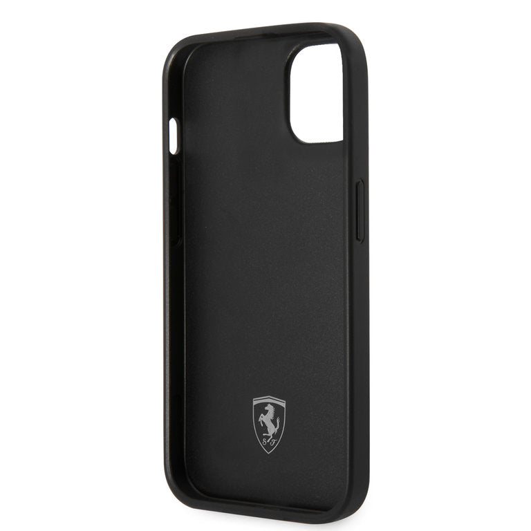 Ferrari Apple iPhone 14 Pro Max TPU Beschermend Backcover hoesje - Zwart