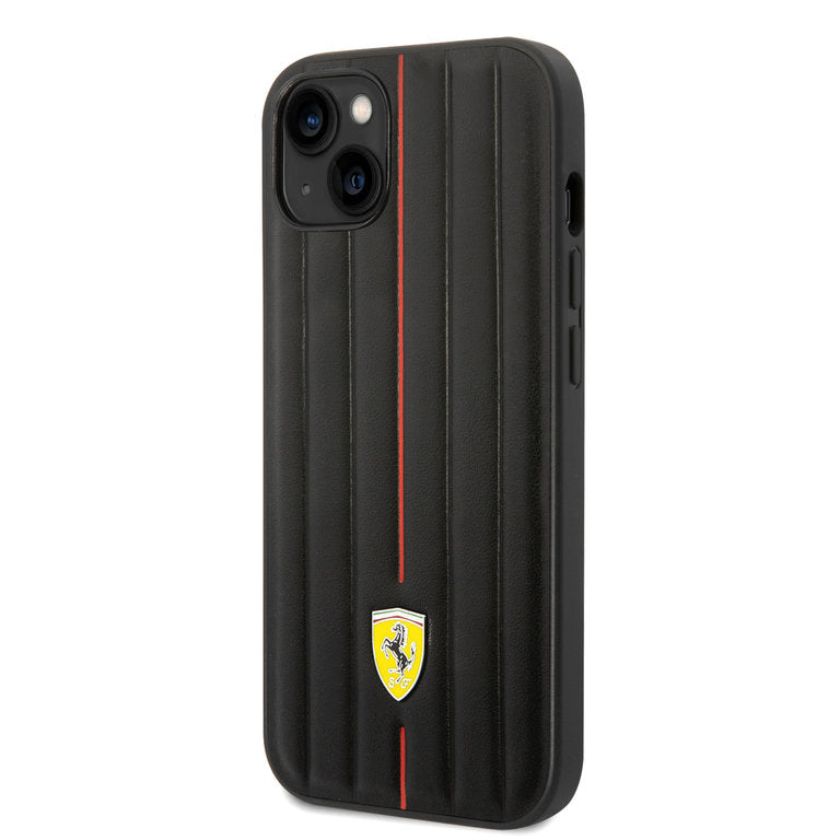 Ferrari Apple iPhone 14 Pro Max TPU Beschermend Backcover hoesje - Zwart