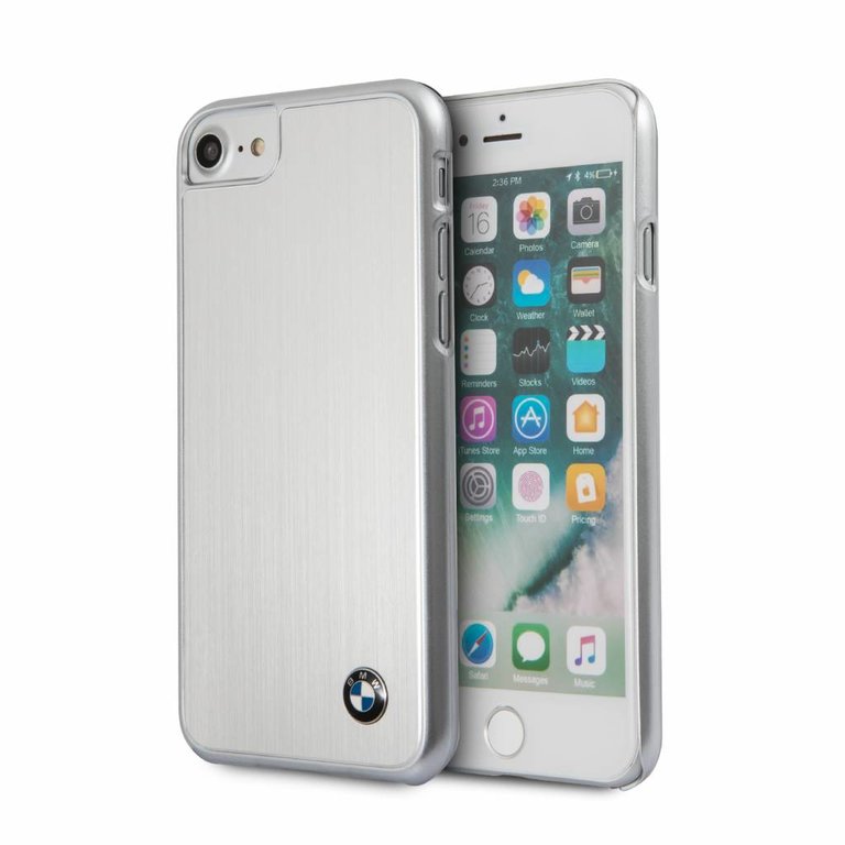 BMW Apple iPhone 7-8-SE TPU Beschermend Backcover hoesje - Zilver