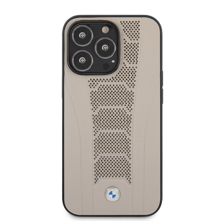 BMW Apple iPhone 13 Pro TPU Beschermend Backcover hoesje - Beige