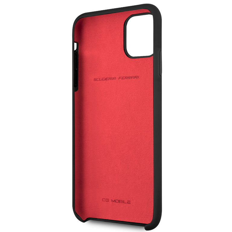 Ferrari Apple iPhone 11 Pro Max TPU Beschermend Backcover hoesje - Zwart