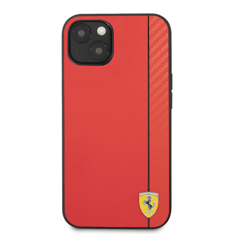 Ferrari Apple iPhone 13 TPU Beschermend Backcover hoesje - Rood