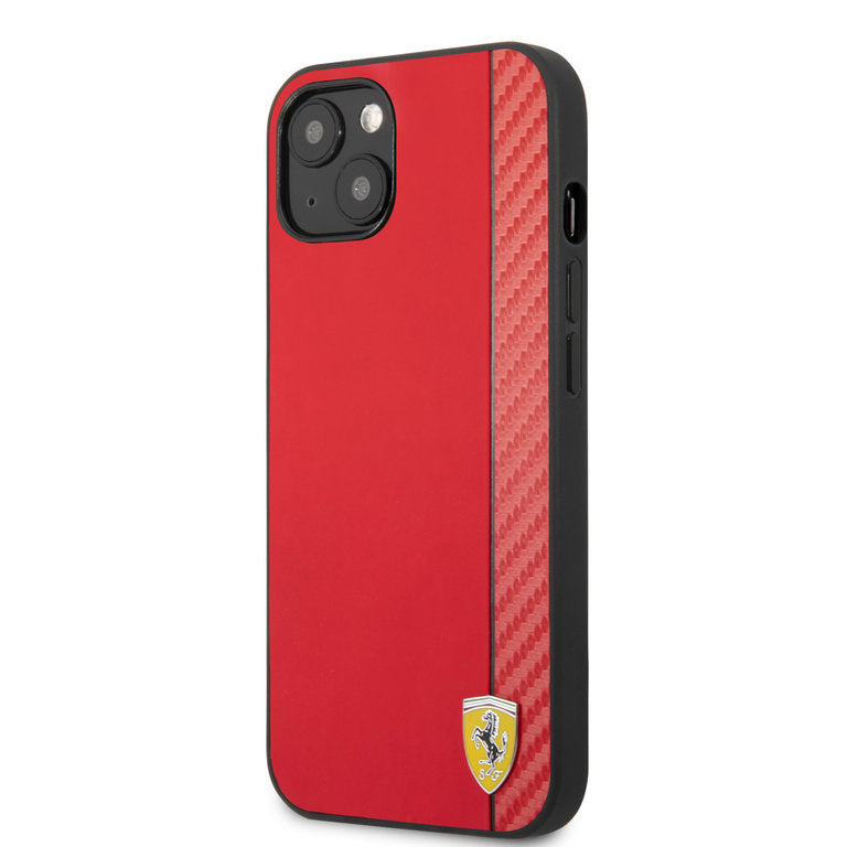 Ferrari Apple iPhone 13 Mini TPU Beschermend Backcover hoesje - Rood