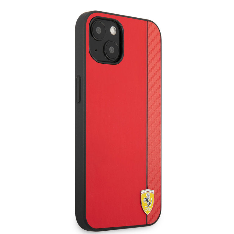 Ferrari Apple iPhone 13 Mini TPU Beschermend Backcover hoesje - Rood