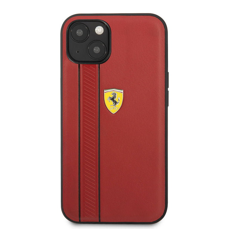 Ferrari Apple iPhone 13 Mini TPU Beschermend Backcover hoesje - Rood