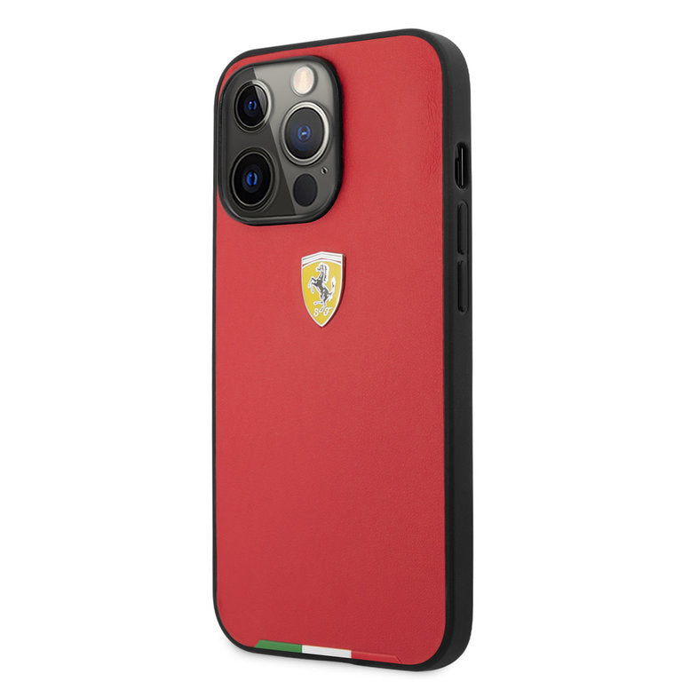 Ferrari Apple iPhone 13 Pro TPU Beschermend Backcover hoesje - Rood