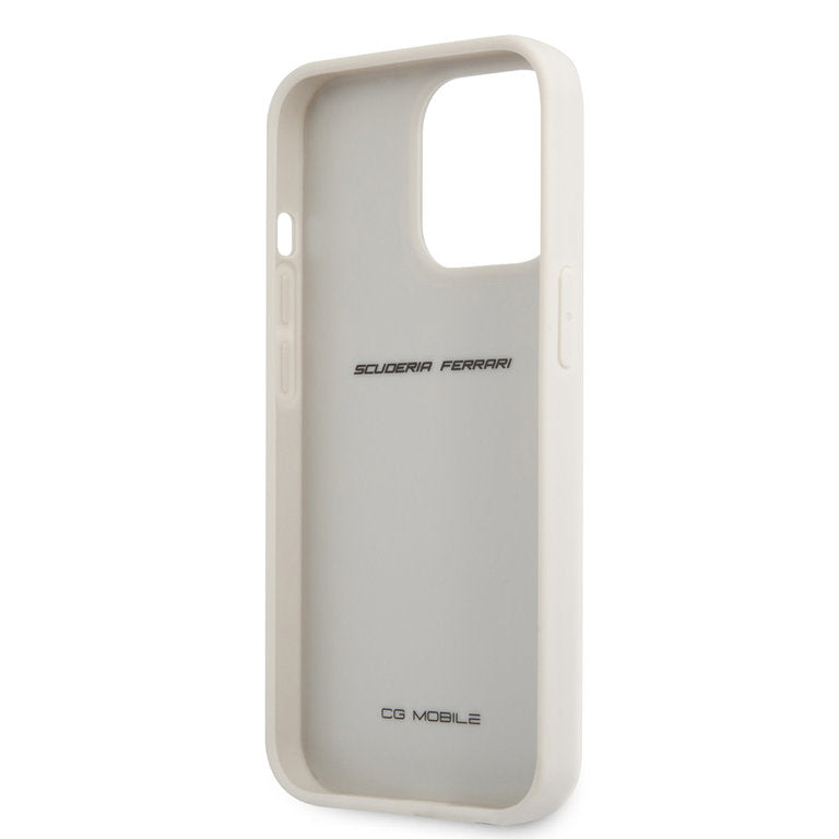 Ferrari Apple iPhone 13 Pro TPU Beschermend Backcover hoesje - Zilver