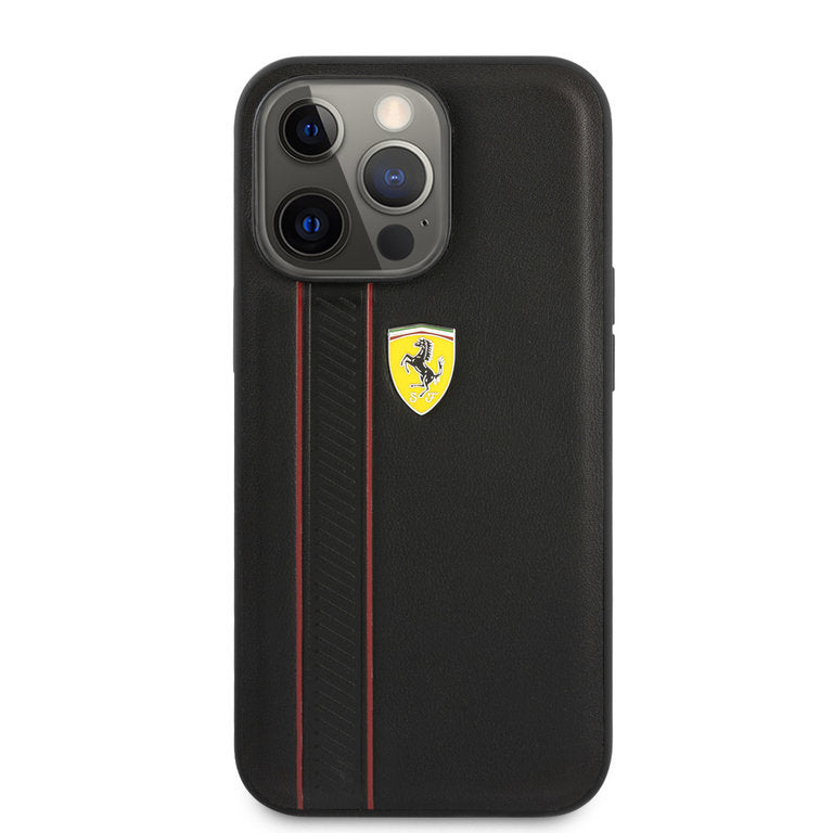 Ferrari Apple iPhone 13 Pro Max TPU Beschermend Backcover hoesje - Zwart