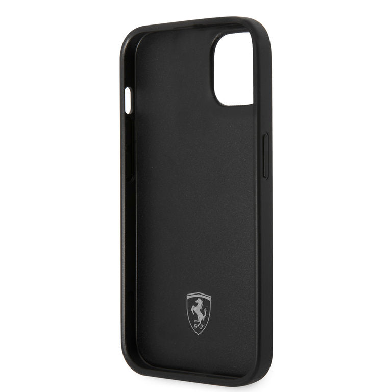 Ferrari Apple iPhone 14 TPU Beschermend Backcover hoesje - Zwart