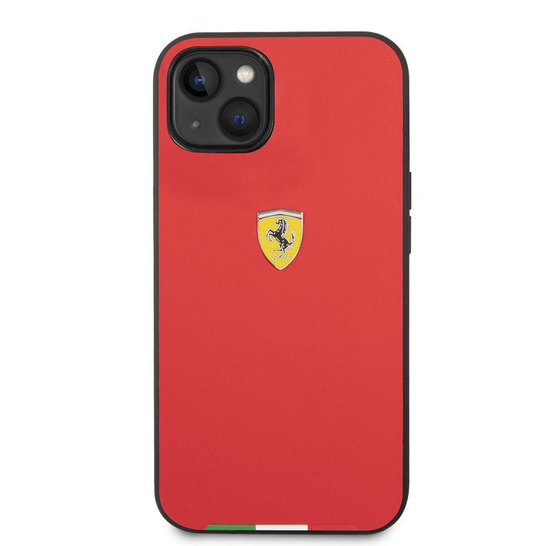 Ferrari Apple iPhone 14 Pro TPU Beschermend Backcover hoesje - Rood