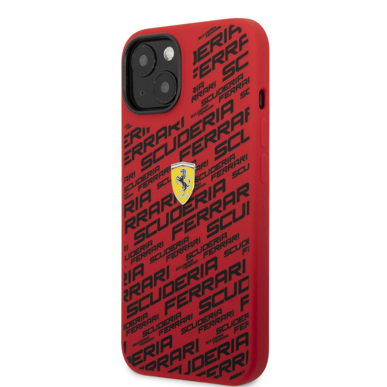 Ferrari Apple iPhone 14 TPU Beschermend Backcover hoesje - Rood