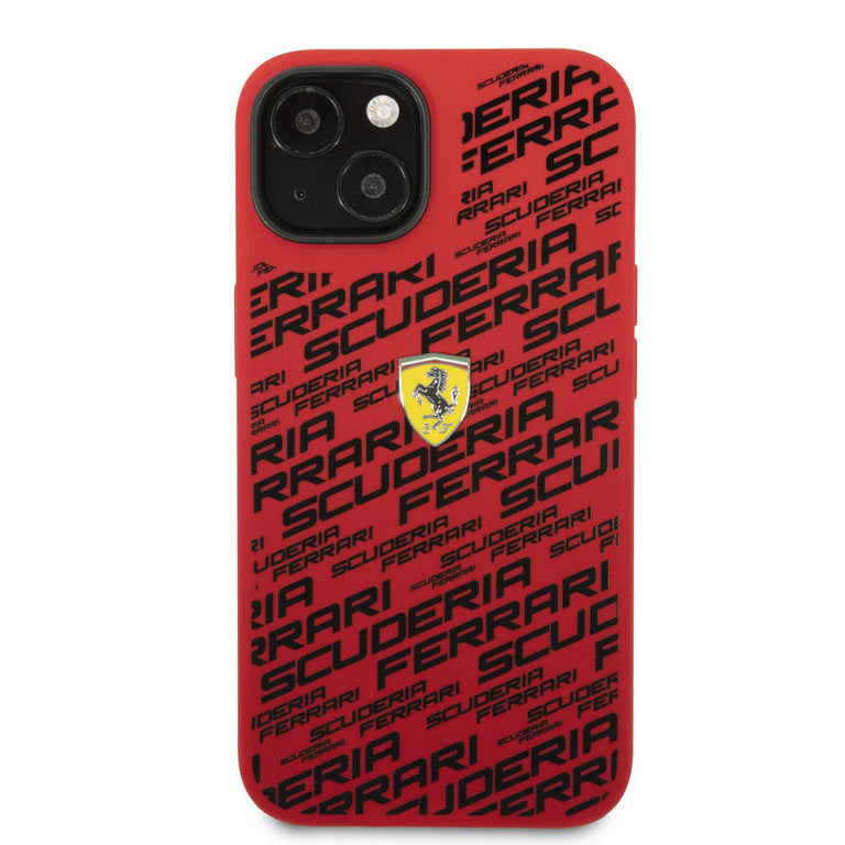 Ferrari Apple iPhone 14 TPU Beschermend Backcover hoesje - Rood