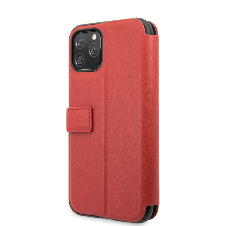 Ferrari Apple iPhone 11 Pro TPU Pasjeshouder Boektype hoesje - Rood