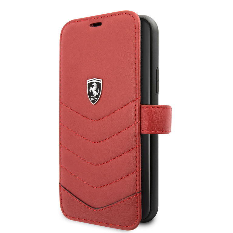 Ferrari Apple iPhone 11 Pro TPU Pasjeshouder Boektype hoesje - Rood