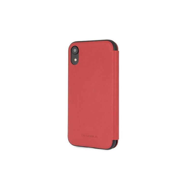 Ferrari Apple iPhone Xr Leer Pasjeshouder Boektype hoesje - Rood