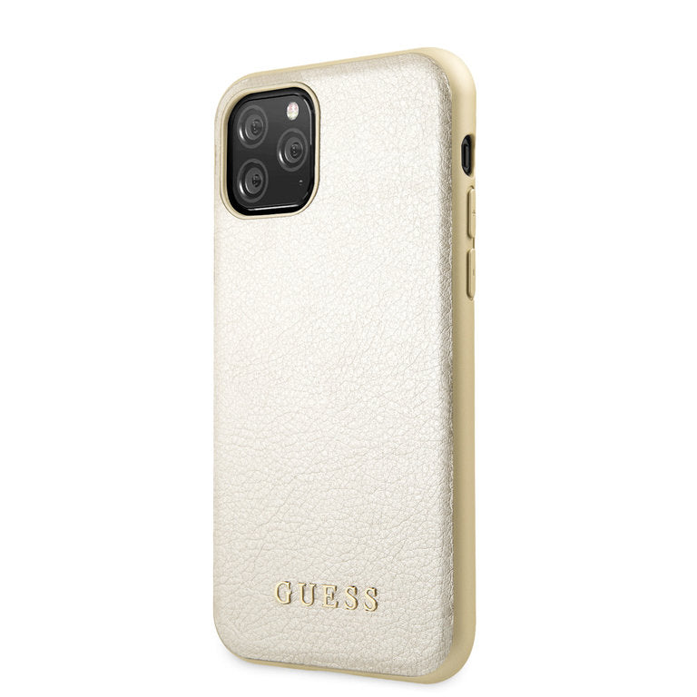 Guess Apple iPhone 11 Pro TPU Beschermend Backcover hoesje - Goud