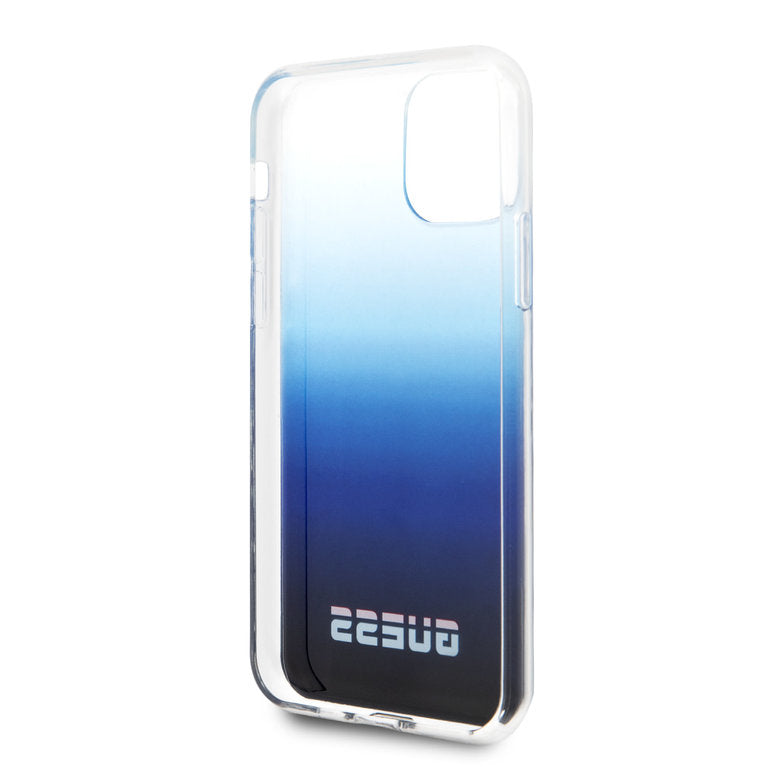 Guess Apple iPhone 11 Pro Max TPU Beschermend Backcover hoesje - Blauw