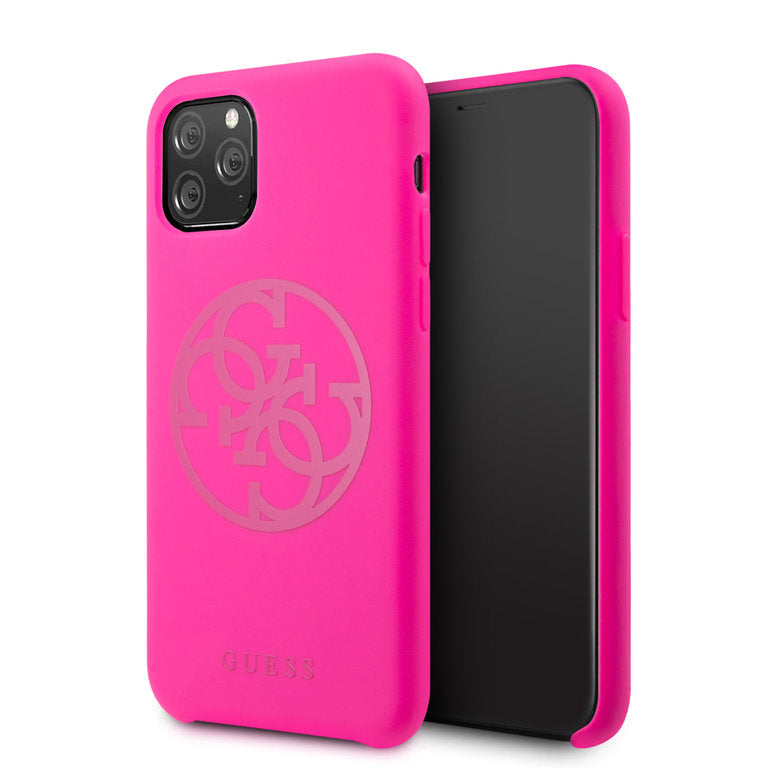 Guess Apple iPhone 11 Pro TPU Beschermend Backcover hoesje - Roze