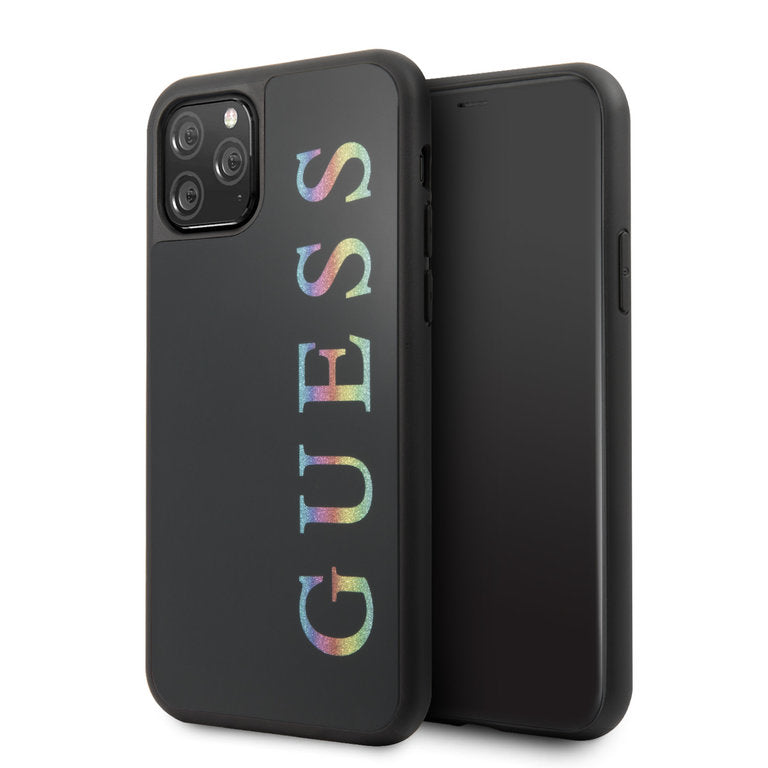Guess Apple iPhone 11 Pro TPU Beschermend Backcover hoesje - Zwart