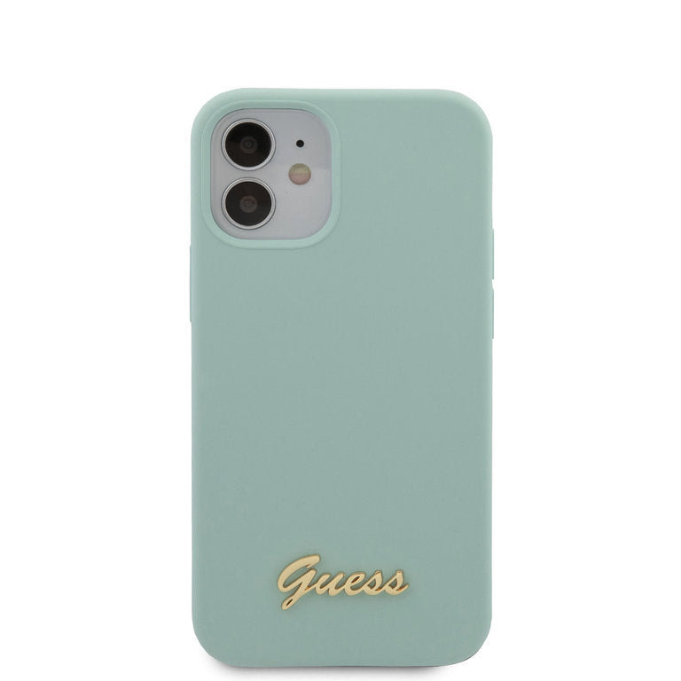 Guess Apple iPhone 12 Mini TPU Beschermend Backcover hoesje - Blauw