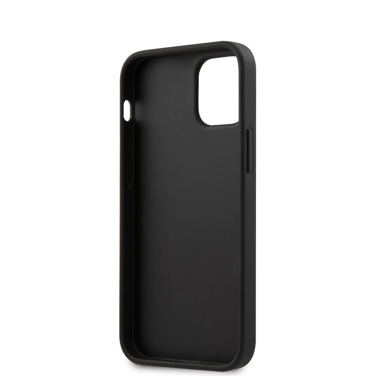 Guess Apple iPhone 12 Mini TPU Beschermend Backcover hoesje - Zwart