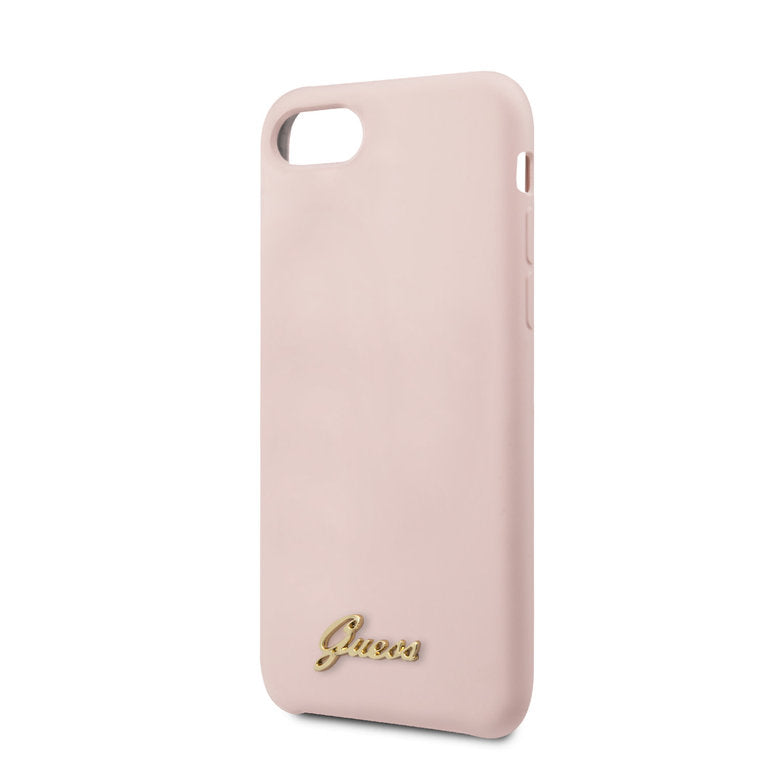Guess Apple iPhone 7-8-SE TPU Beschermend Backcover hoesje - Roze