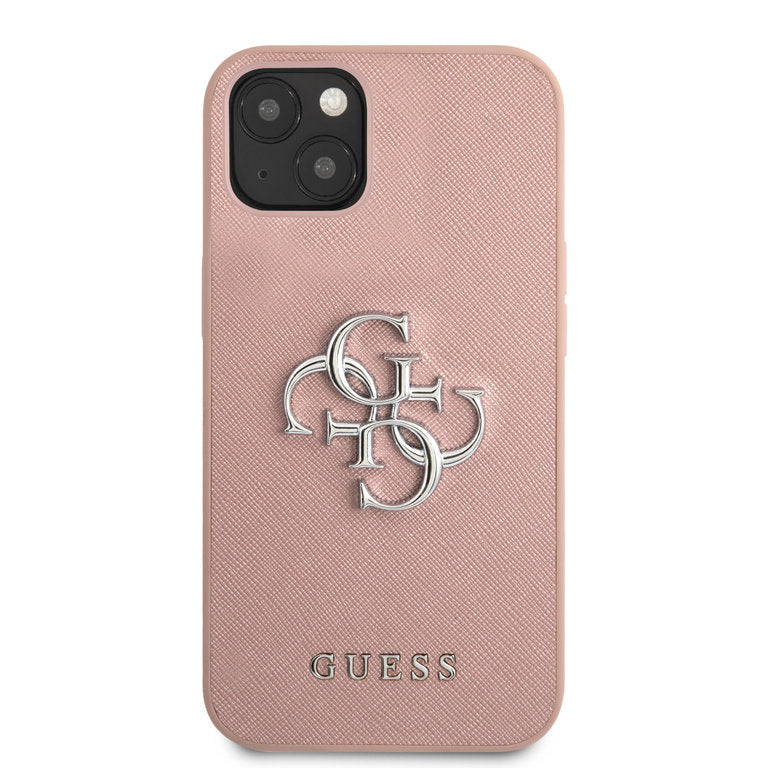 Guess Apple iPhone 13 TPU Beschermend Backcover hoesje - Roze