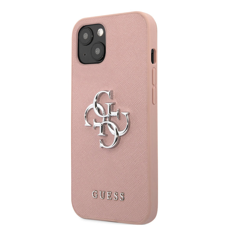 Guess Apple iPhone 13 TPU Beschermend Backcover hoesje - Roze