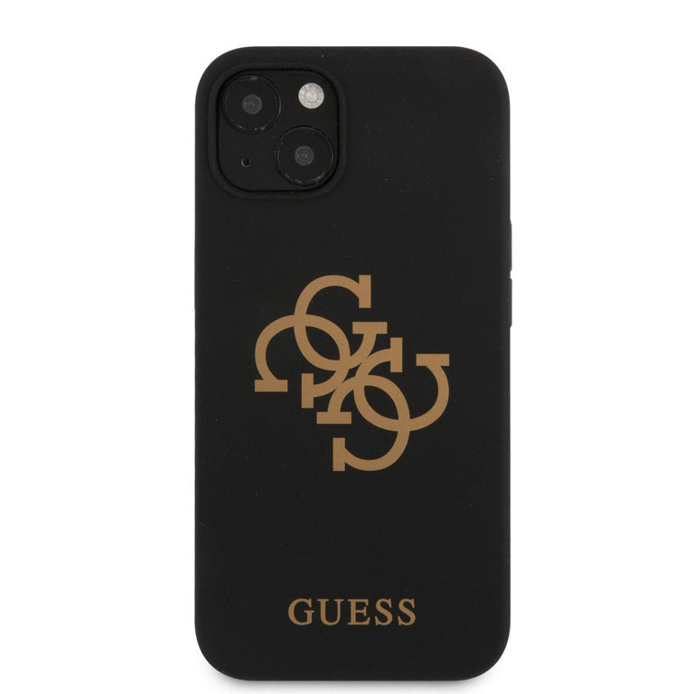 Guess Apple iPhone 13 TPU Beschermend Backcover hoesje - Zwart