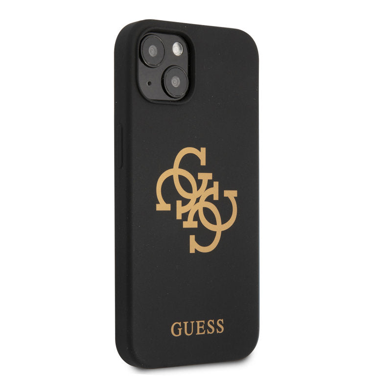 Guess Apple iPhone 13 TPU Beschermend Backcover hoesje - Zwart