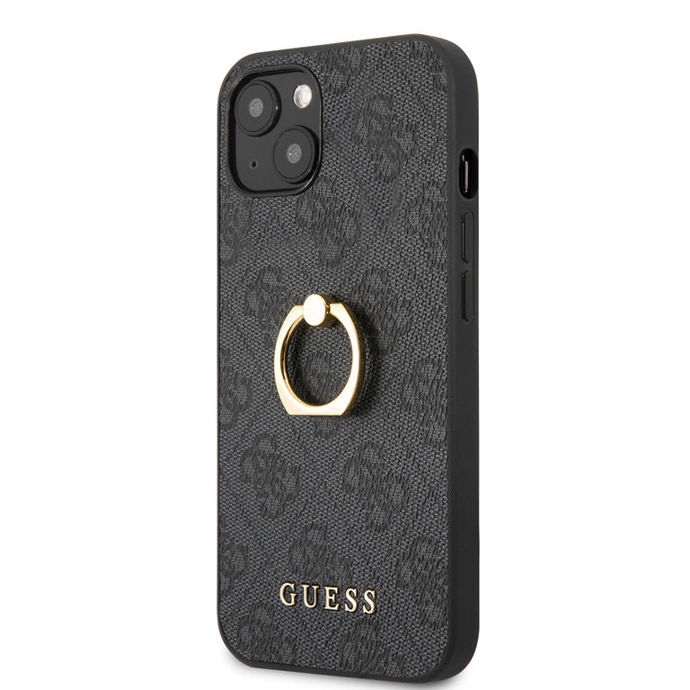 Guess Apple iPhone 13 TPU Beschermend Backcover hoesje - Grijs