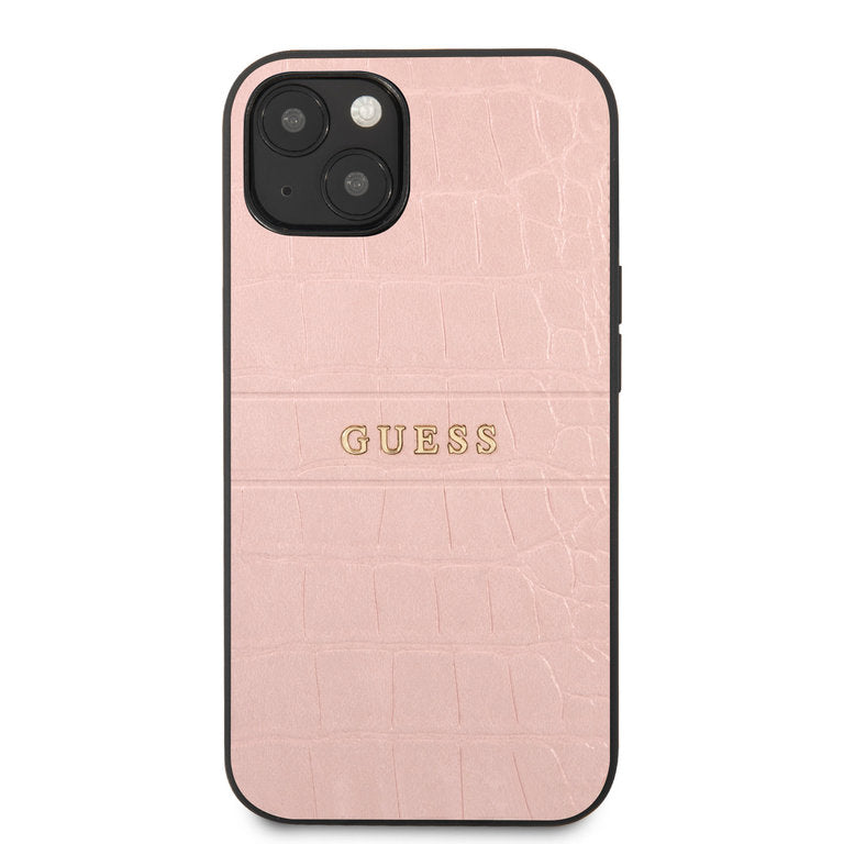 Guess Apple iPhone 13 Mini TPU Beschermend Backcover hoesje - Roze