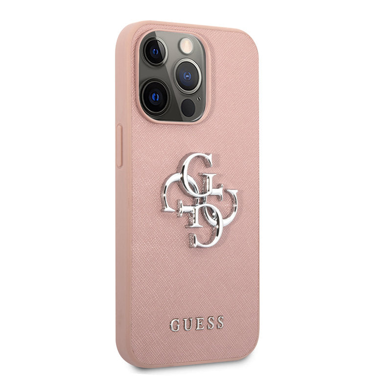 Guess Apple iPhone 13 Pro TPU Beschermend Backcover hoesje - Roze