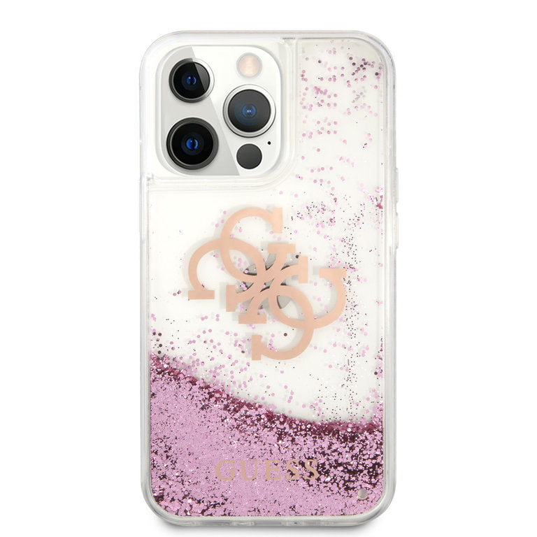 Guess Apple iPhone 13 Pro TPU Beschermend Backcover hoesje - Roze