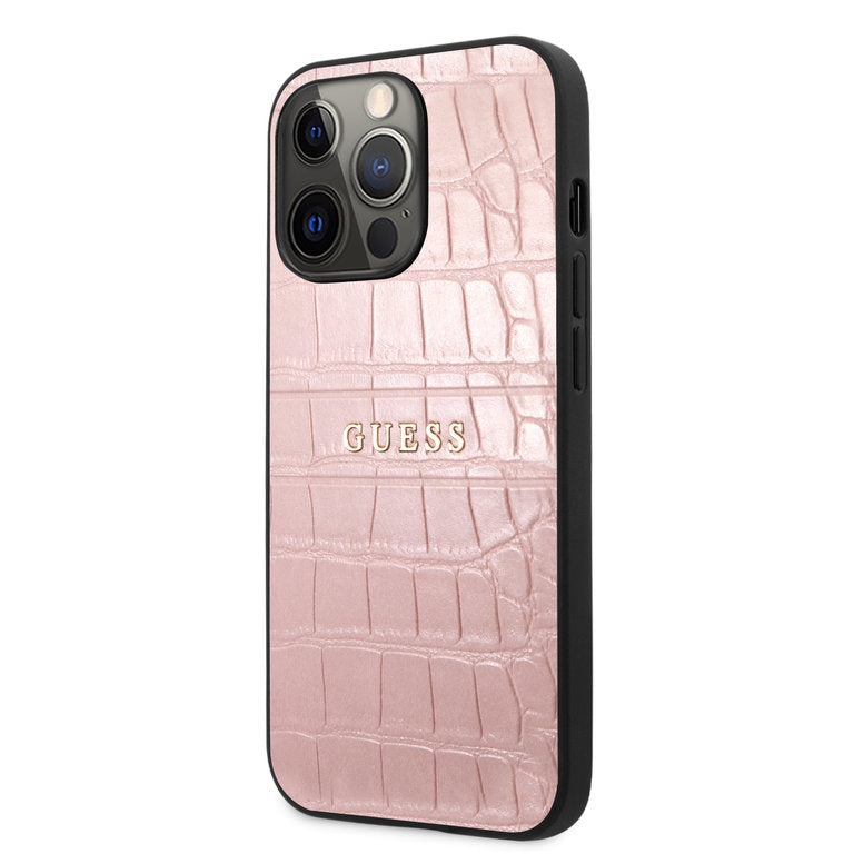 Guess Apple iPhone 13 Pro TPU Beschermend Backcover hoesje - Roze