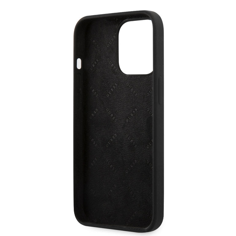 Guess Apple iPhone 13 Pro TPU Beschermend Backcover hoesje - Zwart