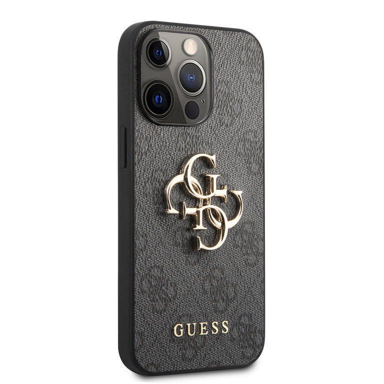 Guess Apple iPhone 13 Pro TPU Beschermend Backcover hoesje - Zwart