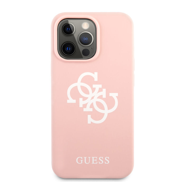 Guess Apple iPhone 13 Pro TPU Beschermend Backcover hoesje - Roze