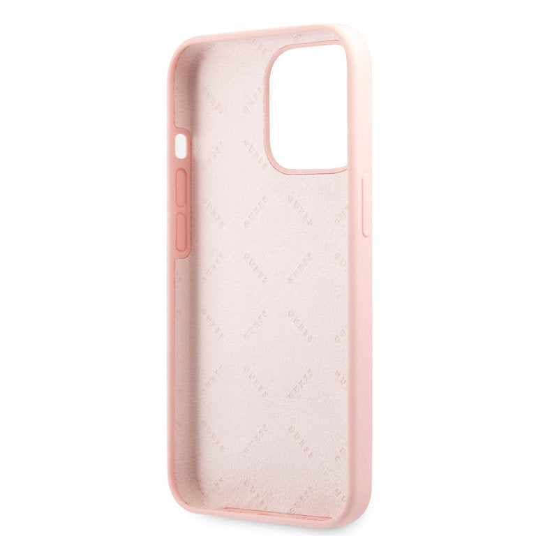 Guess Apple iPhone 13 Pro TPU Beschermend Backcover hoesje - Roze
