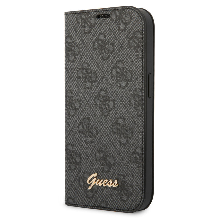 Guess Apple iPhone 14 Plus TPU Pasjeshouder Boektype hoesje - Grijs