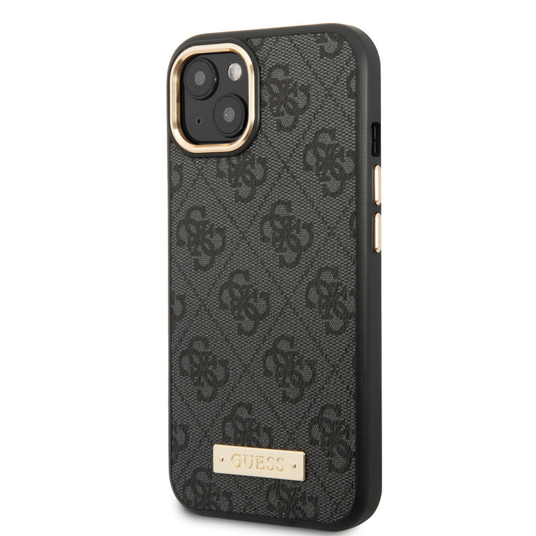 Guess Apple iPhone 14 TPU Beschermend Backcover hoesje - Grijs