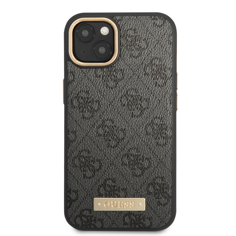 Guess Apple iPhone 14 TPU Beschermend Backcover hoesje - Grijs