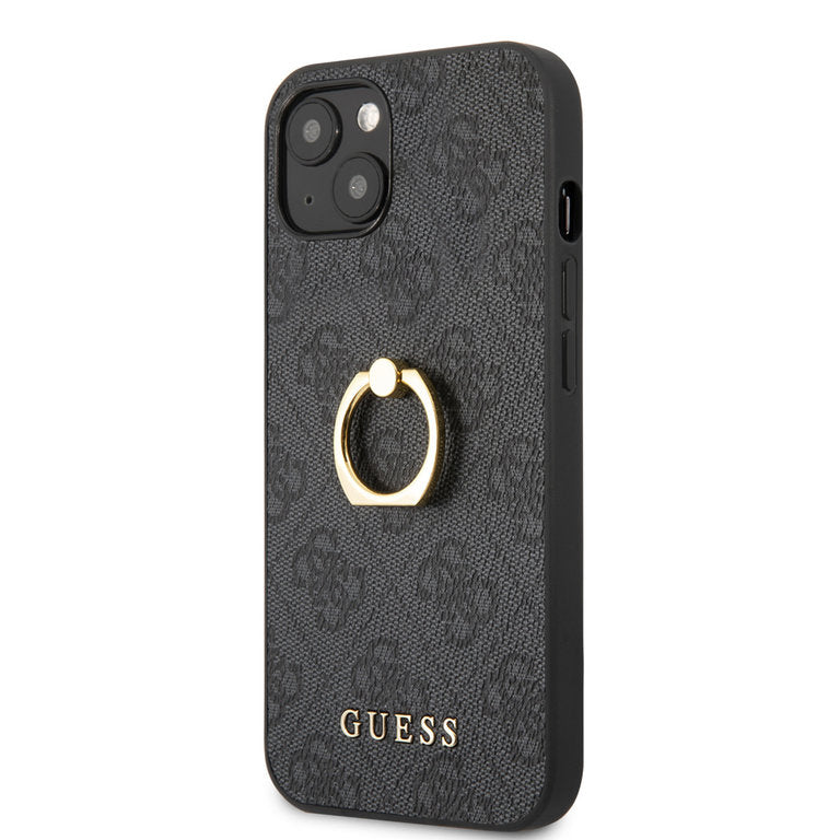 Guess Apple iPhone 14 TPU Beschermend Backcover hoesje - Grijs