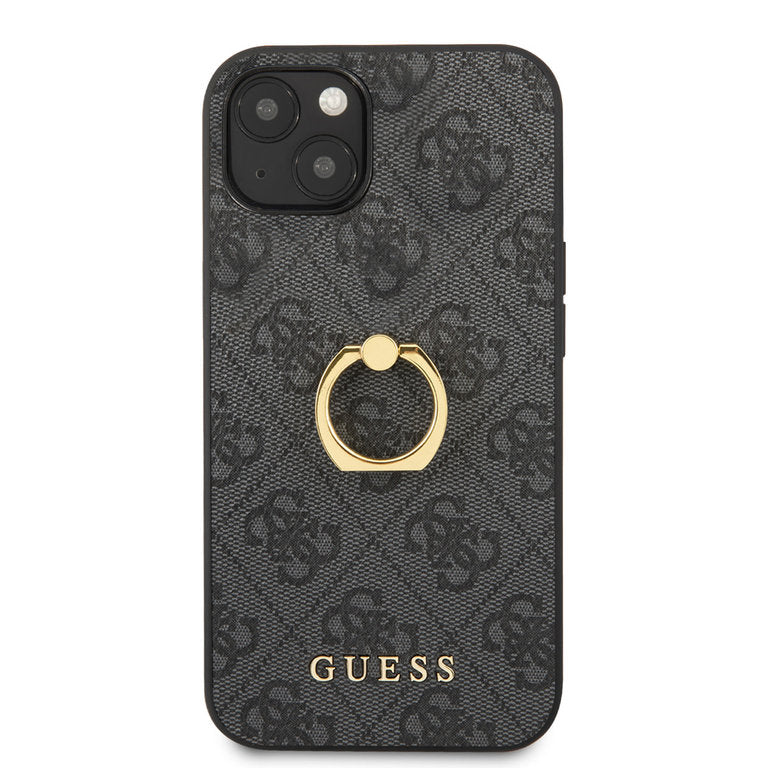 Guess Apple iPhone 14 TPU Beschermend Backcover hoesje - Grijs