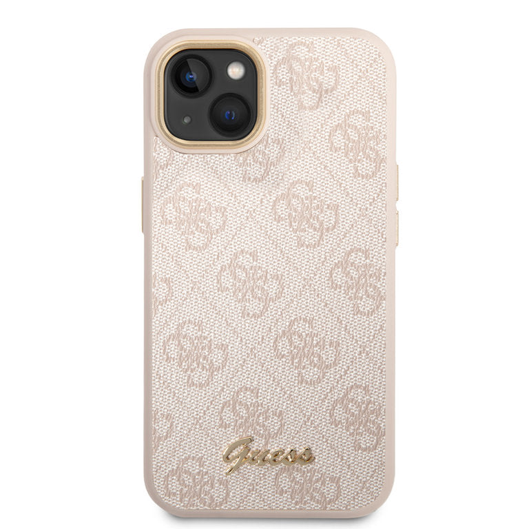 Guess Apple iPhone 14 TPU Beschermend Backcover hoesje - Roze