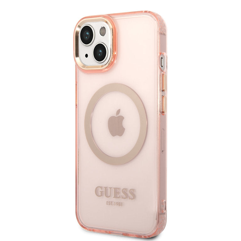 Guess Apple iPhone 14 Plus TPU Beschermend Backcover hoesje - Transparant