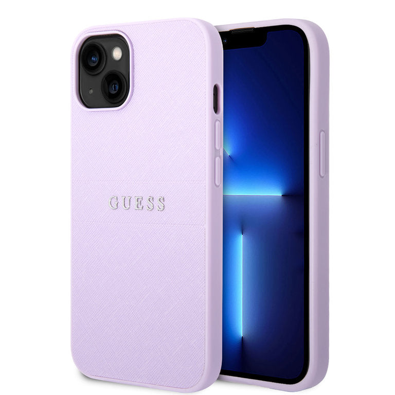 Guess Apple iPhone 14 Pro Max TPU Beschermend Backcover hoesje - Paars