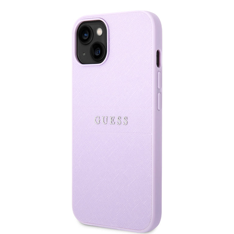 Guess Apple iPhone 14 TPU Beschermend Backcover hoesje - Paars