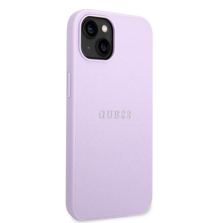 Guess Apple iPhone 14 TPU Beschermend Backcover hoesje - Paars